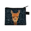 Nova Bolsa de Moedas Curta de Animal Fofo 2021 Mini Carteira de Cartão Bolsa de Armazenamento de Moedas com Impressão Digital para Cabelo