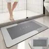 Tapete de Chão para Banheiro Vaso Sanitário Macio Terra de Diatomáceas Absorvente Secagem Rápida Lavável Entrada do Vaso Sanitário Tapete Antiderrapante Doméstico Oval
