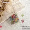 Unhas Artísticas Frescas Estilo Japonês Tendência Flores Secas Pétalas Coloridas Estilo Ins Jardim de Monet Materiais DIY Decorações