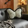 Almofada única de alta qualidade em formato de borboleta, almofada de encosto, suporte lombar, travesseiro de cabeceira, almofada de cintura para sofá de sala, item decorativo universal para todas as estações