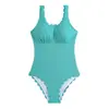 Traje de baño de una pieza de nuevo estilo para mujer, sexy, ajustado, color liso, simple, exportación europea y americana, sin espalda, traje de baño casual para aguas termales