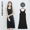 Vestido camisola de modal para primavera e verão para mulheres, vestido slip versátil soltinho sem mangas, tamanho plus size