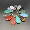 Colgante con Forma de Gota de Agua, Colgante Multicolor con Forma de Gota de Agua de Piedra Ágata Cristalina, Accesorio para Collar Fabricante Mayorista Versátil