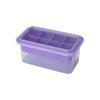 Hielera de Silicona con Caja de Almacenamiento 8 Compartimentos Cuadrada Hielera Presiona Fácil de Desmoldar Molde para Hielo con Tapa Bola de Hielo Redonda de 2 Orificios