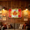 Placas de Lata Estilo Retro Moderno para Bares, Cafés, Restaurantes e Clubes; Produção de Placas de Licença Decorativas Vintage Personalizadas