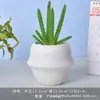 Vaso de Porcelana Branca de Dehua Vaso para Flores Suculentas Branco Puro Moderno Jardinagem Doméstica Cerâmica Vaso Pequeno Simples Transfronteiriço Vaso Pequeno para Plantio de Suculentas