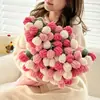 Manta com Buquê de Rosas Finalizada, Manta de Cochilo, Presente para Namorada no Dia dos Namorados Chinês, Manta Tricotada à Mão, Presente de Dia dos Namorados