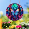 Amazon Nuevo Producto Mariposa Redonda Brillante Decoración del Hogar Acrílico Ventana Pared Decoración Navideña del Hogar
