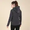 Chaqueta Cálida con Capucha de Terciopelo Espeso Austriaco para Otoño e Invierno, Ropa Exterior, Sudadera Deportiva Ajustada a Prueba de Viento para Correr y Uso Casual para Mujer