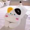 Postura de acostado linda mascota almohada larga cama de niña durmiendo pierna estudiante perro pequeño de leche almohada cojín para dormir de lado