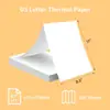 Papel de Impressão A4 Transfronteiriço, Papel Dobrado Específico para Impressora Térmica, Mini Etiquetas, Adesivos Não Adesivos, Papel de Teste