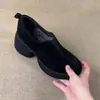 Zapatillas de Moda Estilo Británico para Aumentar la Altura para Mujeres Bajitas, Nuevo Modelo 2026, Mocasines Gruesos Forrados de Lana para Invierno