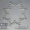 Placa de Lâmpada Estilo Francês PU Disco de Gesso Combinação Suporte de Lâmpada Mosaico Linhas Decorativas Sala de Estar Estilo Europeu Teto Teto