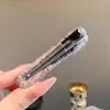 Grampo de Cabelo de Lã Roxa com Laço de Strass, Presilha Bico de Pato, Presilha para Franja Lateral, Acessório de Cabelo Delicado e Doce para Mulheres