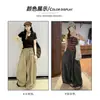 Pantalones de Trabajo Estilo Americano Otoño Pantalones Casuales Mujer 2026 Sueltos Diseño Simple Sentido Retro Tres Rayas Deportivos Pierna Ancha