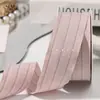 Cinta de Tela Rayada de Corte Recto Lazo DIY Accesorios para Coleta Empaque de Caja de Regalo Ramo Cinta de Rayas Finas