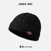 Gorro de punto liso trenzado retro de moda para hombre, nuevo gorro cálido de lana para exteriores de otoño e invierno, gorro de punto elegante de nicho