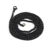 Cadena de Hueso de Dragón de Acero Inoxidable Estilo Hip-Hop para Hombres, Moderna y Versátil, Accesorio de Collar de Acero de Titanio Azul, Artículo de Moda Popular