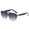 25 Transfronterizos Nuevas Gafas de Sol Retro Cuadradas de Doble Puente para Hombre Tendencia de Moda Fotografía Callejera Gafas de Sol Anti-UV Fabricantes de Mujer