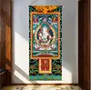 Oito Tesouros Auspiciosos decoração de entrada de casa quente pintura pendurada tecido parede de fundo da sala de estar tecido de parede pano para corredor e corredor pintura