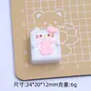 Gatinho Fofo Mahjong da Sorte Desenho Animado Artesanal DIY Joias Cola de Creme Resina Pequenos Acessórios Furo Fivela de Sapato Material