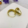Aretes de latón puro aretes de ala ancha estrellas lluvia de meteoros para mujer combinan con todo aretes lisos