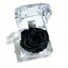 Caixa de anel de flor eterna, campeão de vendas transfronteiriço na Amazon, rosa de acrílico para comércio exterior, atacado para o Dia dos Namorados e Natal