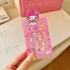 Lindas pegatinas de uñas de la serie Sanrio, exquisitas pegatinas de uñas para niños, pegatinas de uñas Kulomi Meruti para niños