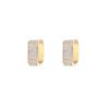 Moda europeia e americana diamante brilhante zircão feminino orelha fivela cross-border personalidade simples nicho brincos retangulares brincos