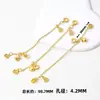 Chapado en cobre con oro de 18 quilates, con un colgante de borla de calabaza de circonio, diseños de mariposa, luna y estrella, adecuado para pulseras de cristal DIY, joyería de media cadena y componentes de accesorios