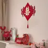 Decoração de Porta de Quarto de Casamento Parede de Fundo Tecido Não Tecido Personagem Duplo Feliz 3D Sala de Estar de Casamento Quarto de Casamento Arranjo de Atmosfera