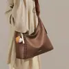 Bolsos para Mujer 2026 Nuevo Estilo Bolso Cruzado Bolso de Cuero Genuino para Mujer Bolso Hobo Bolso de Hombro de Gama Alta Bolso de Axila Bolso para Viajar