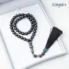 Pulsera Tasbih de 33 cuentas de 10 mm estilo borla de Arabia Saudita, Pulsera de cuentas de oración afganas