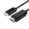 Convertidor de 1.8 m de Tipo-C a HDMI Tipo a Tarjeta gráfica de portátil HD Cable Adaptador de monitor