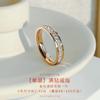 Anillo Gympani 925 para Mujer Diseño Nicho Anillo para Pareja Anillo Lleno de Diamantes Anillo para Mujer Estilo Frío de Moda ins Anillo para Comer