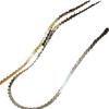 Collar de Cadena Superfina de Hueso de Serpiente en Forma de S de Acero de Titanio Europeo y Americano Chapado en Oro de 18K para Mujer, Cadena para Clavícula Moderna Simple Estilo Básico