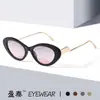 2025 Nuevas Gafas de Sol Retro Personalizadas Ojo de Gato Moda Anti-UV de Gama Alta Tendencia Gafas de Sol Mayoreo