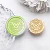 Sello de cera transfronterizo con cabeza de cobre con patrones de luna, rosa y mariposa, cabeza de sello universal, accesorio de decoración para invitaciones de boda