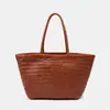 Bolsa Tecida de Couro de Dragão, Bolsa de Mão, Bolsa de Ombro, Estilo Cesta Retrô Francês, Bolsa de Praia de Grande Capacidade, Item Quente Transfronteiriço