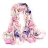 Bufanda y Chal Estampados Pintados a Mano para Otoño e Invierno, Doble Uso, Cálido, Color Degradado, Venta al por Mayor, Lana, Versátil, Resistente al Frío, Estilo Largo