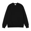 Suéter Pulôver Gola Redonda Estilo Japonês Algodão Pesado Outono e Inverno Forrado com Fleece Felpudo Espessado Solto Manga Longa Camiseta Básica para Homens e Mulheres