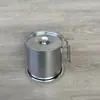Freidora Pequeña Doméstica de Acero Inoxidable Freidora con Colador Cocina de Inducción Estufa de Gas Universal Ahorro de Combustible Olla Profunda Taza de Filtro de Aceite