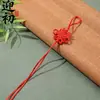 Cuerda para colgar nudo chino nudo cuadrado de 6 discos borla flecos tejido a mano empaque regalo llavero DIY al por mayor productos en stock