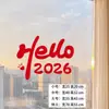 2026 Año del Caballo Festival de Primavera Fuegos Artificiales Pegatinas para Ventana Pegatinas para Ventana de Tienda Escena de Atmósfera Festiva Diseño Pegatinas de Pared