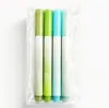 Plumón resaltador de color degradado protector de ojos, alto valor estético, lindo plumón para que los estudiantes resalten y marquen, set para journaling