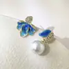 Brincos Exagerados de Liga Metálica Estilo Luxo Moderno para Mulheres, Brincos de Pérola de Alta Qualidade, Tarraxas, Pingentes de Orelha, Acessórios de Orelha, Atacado de Feira Noturna