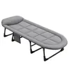 Cama plegable con reposacabezas 3D americana para siesta, oficina, persona soltera, descanso para comer, sillón, portátil para el hogar, acompañante hospitalario, cama militar
