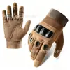 Guantes tácticos de dedo completo Oji de medio dedo con protección articulada de caparazón duro, cálidos, anticorte, especiales para aficionados militares, entrenamiento militar de combate
