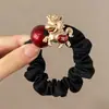 Goma para el pelo roja para el Año del Caballo, Accesorio para el pelo de Año Nuevo para mujer