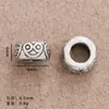 Xizang Liga de Prata Swastika Contas Espaçadoras Contas Planas Rosário Bodhi Acessórios DIY Acessórios de Cristal Contas de Buda com Contas Acessórios de Pulseira